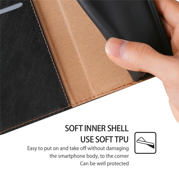 Custodia magnetica per telefono in pelle tinta unita Gloss Oil, For Galaxy A57 5G, For Galaxy A37 5G, For Samsung Galaxy A17 5G, For Samsung Galaxy A56 5G