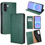 Custodia magnetica per telefono in pelle tinta unita Gloss Oil, For Galaxy A57 5G, For Galaxy A37 5G, For Samsung Galaxy A17 5G, For Samsung Galaxy A56 5G
