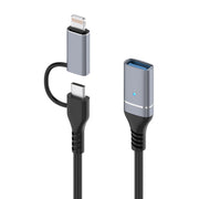 ADS-619 Adattatore 2 in 1 da tipo C e 8 pin a USB 3.0 OTG