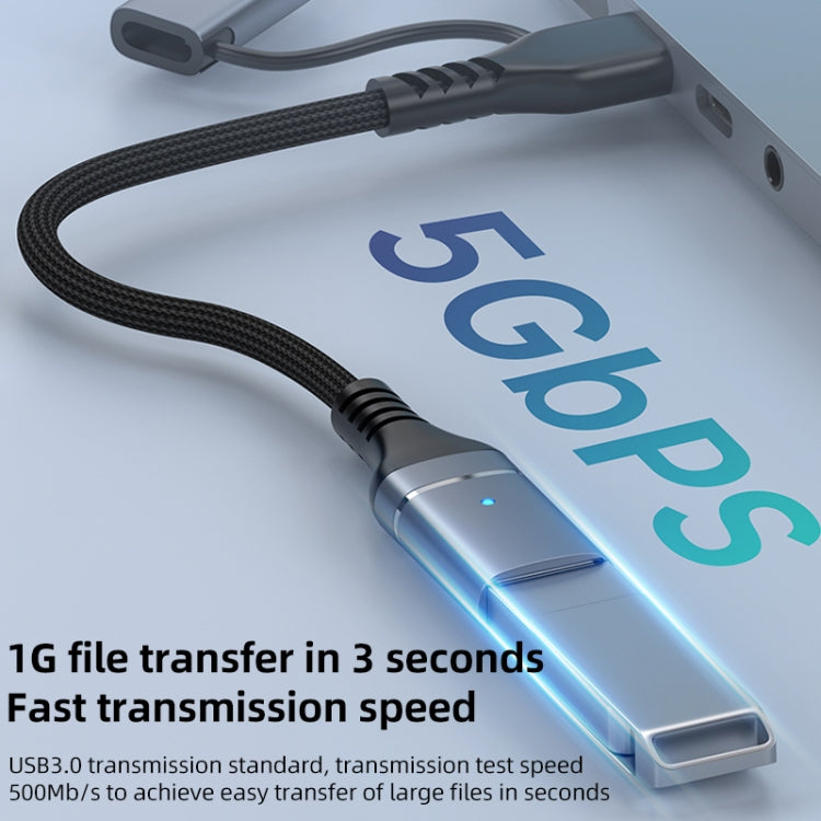 Adattatore 2 in 1 Tipo C e 8 Pin a USB 3.0 OTG