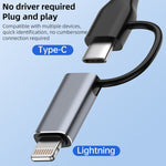 Adattatore 2 in 1 Tipo C e 8 Pin a USB 3.0 OTG