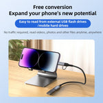 Adattatore 2 in 1 Tipo C e 8 Pin a USB 3.0 OTG