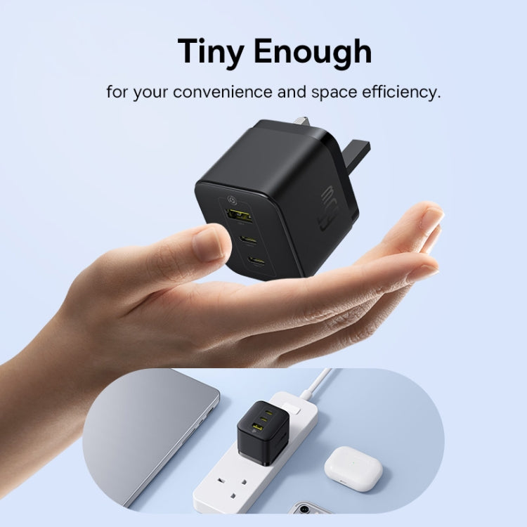 Baseus PD65W Caricabatterie rapido USB e 2 USB-C / Type-C con cavo Type-C da 1 m, UK Plug