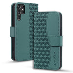 Custodia per telefono in pelle con fibbia a diamante e cordino, For Samsung Galaxy S24 Ultra 5G