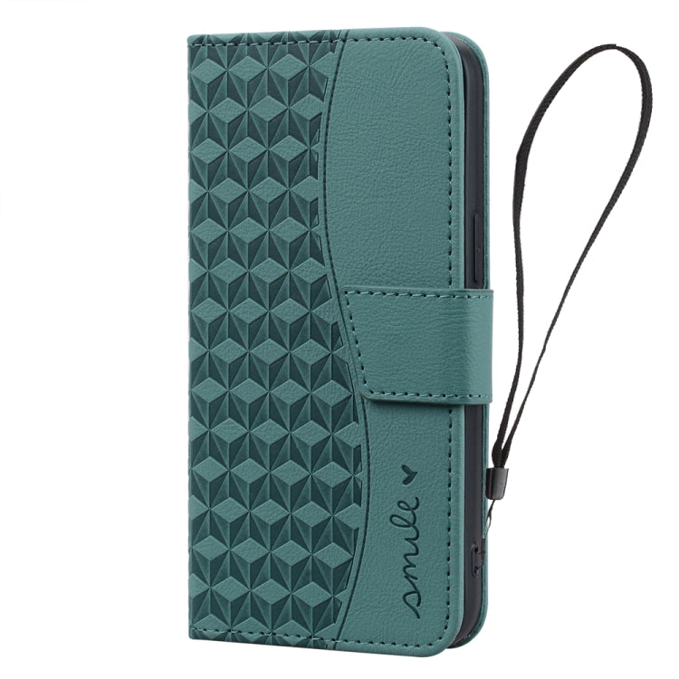Custodia per telefono in pelle con fibbia a diamante e cordino, For Samsung Galaxy S24 Ultra 5G