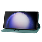 Custodia per telefono in pelle con fibbia a diamante e cordino, For Samsung Galaxy S24 Ultra 5G
