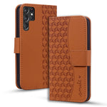 Custodia per telefono in pelle con fibbia a diamante e cordino, For Samsung Galaxy S24 Ultra 5G