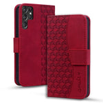 Custodia per telefono in pelle con fibbia a diamante e cordino, For Samsung Galaxy S24 Ultra 5G