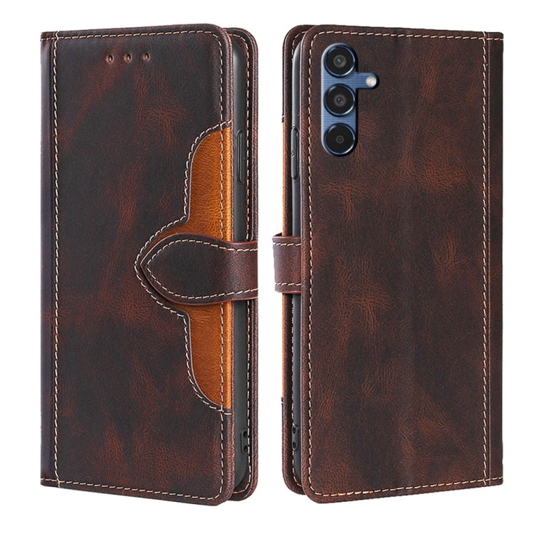 Custodia per telefono in pelle con fibbia magnetica Skin Feel, For Galaxy A57 5G, For Galaxy A37 5G, For Samsung Galaxy A17 5G, For Samsung Galaxy F06 5G, For Samsung Galaxy M35 5G, For Samsung Galaxy Xcover 7 Pro 5G