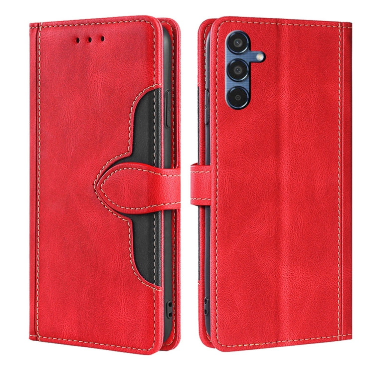 Custodia per telefono in pelle con fibbia magnetica Skin Feel, For Galaxy A57 5G, For Galaxy A37 5G, For Samsung Galaxy A17 5G, For Samsung Galaxy F06 5G, For Samsung Galaxy M35 5G, For Samsung Galaxy Xcover 7 Pro 5G