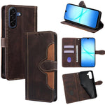 Custodia per telefono in pelle con fibbia magnetica Skin Feel, For Galaxy A57 5G, For Galaxy A37 5G, For Samsung Galaxy A17 5G, For Samsung Galaxy F06 5G, For Samsung Galaxy M35 5G, For Samsung Galaxy Xcover 7 Pro 5G