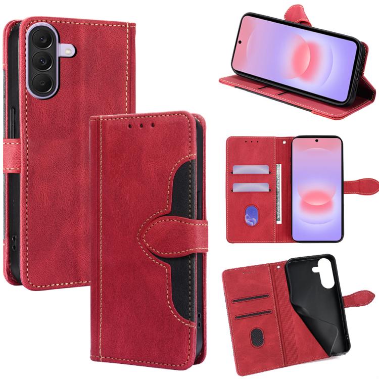 Custodia per telefono in pelle con fibbia magnetica Skin Feel, For Galaxy A57 5G, For Galaxy A37 5G, For Samsung Galaxy A17 5G, For Samsung Galaxy F06 5G, For Samsung Galaxy M35 5G, For Samsung Galaxy Xcover 7 Pro 5G