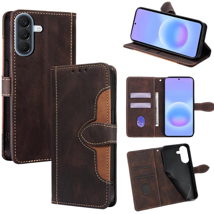 Custodia per telefono in pelle con fibbia magnetica Skin Feel, For Galaxy A57 5G, For Galaxy A37 5G, For Samsung Galaxy A17 5G, For Samsung Galaxy F06 5G, For Samsung Galaxy M35 5G, For Samsung Galaxy Xcover 7 Pro 5G