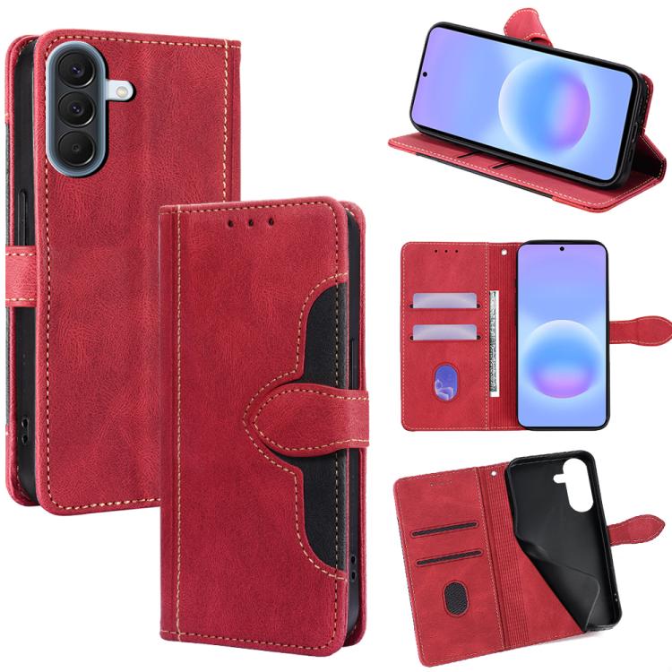 Custodia per telefono in pelle con fibbia magnetica Skin Feel, For Galaxy A57 5G, For Galaxy A37 5G, For Samsung Galaxy A17 5G, For Samsung Galaxy F06 5G, For Samsung Galaxy M35 5G, For Samsung Galaxy Xcover 7 Pro 5G