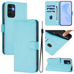 Custodia per telefono in pelle tinta unita effetto pelle con cordino, For Samsung Galaxy A13 5G / 4G / A04s