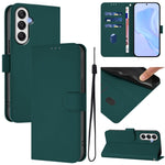Custodia per telefono in pelle tinta unita effetto pelle con cordino, For Samsung Galaxy A25 5G Global