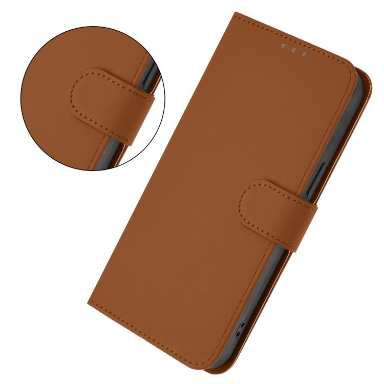 Custodia per telefono in pelle tinta unita effetto pelle con cordino, For Samsung Galaxy A17 5G