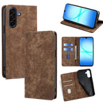 Custodia per telefono in pelle magnetica con spazzola antifurto RFID, For Galaxy A57 5G, For Galaxy A37 5G, For Samsung Galaxy A17 5G, For Samsung Galaxy F06 5G