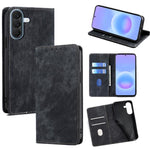 Custodia per telefono in pelle magnetica con spazzola antifurto RFID, For Galaxy A57 5G, For Galaxy A37 5G, For Samsung Galaxy A17 5G, For Samsung Galaxy F06 5G