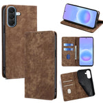 Custodia per telefono in pelle magnetica con spazzola antifurto RFID, For Galaxy A57 5G, For Galaxy A37 5G, For Samsung Galaxy A17 5G, For Samsung Galaxy F06 5G