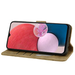 Custodia per telefono in pelle goffrata con gatto Sakura dei cartoni animati, For Samsung Galaxy S23 5G