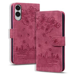 Custodia per telefono in pelle goffrata con gatto Sakura dei cartoni animati, For Samsung Galaxy S26+ 5G, For Samsung Galaxy S26 Ultra 5G, For Samsung Galaxy S26 5G, For Samsung Galaxy S25 Edge 5G