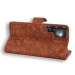Custodia per telefono in pelle di vitello con stampa mandala a doppia piega, For Samsung Galaxy S24 Ultra 5G, For Samsung Galaxy S23 FE 5G, For Samsung Galaxy S23 Ultra 5G, For Samsung Galaxy S23+ 5G