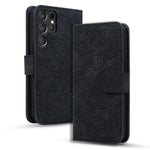 Custodia per telefono in pelle di vitello con stampa mandala a doppia piega, For Samsung Galaxy S25 / S24 5G, For Samsung Galaxy S25+ / S24+ 5G, For Samsung Galaxy S25 Ultra 5G, For Samsung Galaxy S24 FE 5G