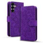 Custodia per telefono in pelle di vitello con stampa mandala a doppia piega, For Samsung Galaxy S26+ 5G, For Samsung Galaxy S26 Ultra 5G, For Samsung Galaxy S26 5G, For Samsung Galaxy S25 Edge 5G