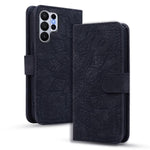 Custodia per telefono in pelle di vitello con stampa mandala a doppia piega, For Samsung Galaxy S26+ 5G, For Samsung Galaxy S26 Ultra 5G, For Samsung Galaxy S26 5G, For Samsung Galaxy S25 Edge 5G