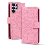 Custodia per telefono in pelle di vitello con stampa mandala a doppia piega, For Samsung Galaxy S26+ 5G, For Samsung Galaxy S26 Ultra 5G, For Samsung Galaxy S26 5G, For Samsung Galaxy S25 Edge 5G