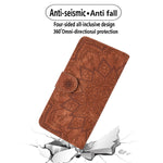 Custodia per telefono in pelle di vitello con stampa mandala a doppia piega, For Samsung Galaxy S26+ 5G, For Samsung Galaxy S26 Ultra 5G, For Samsung Galaxy S26 5G, For Samsung Galaxy S25 Edge 5G