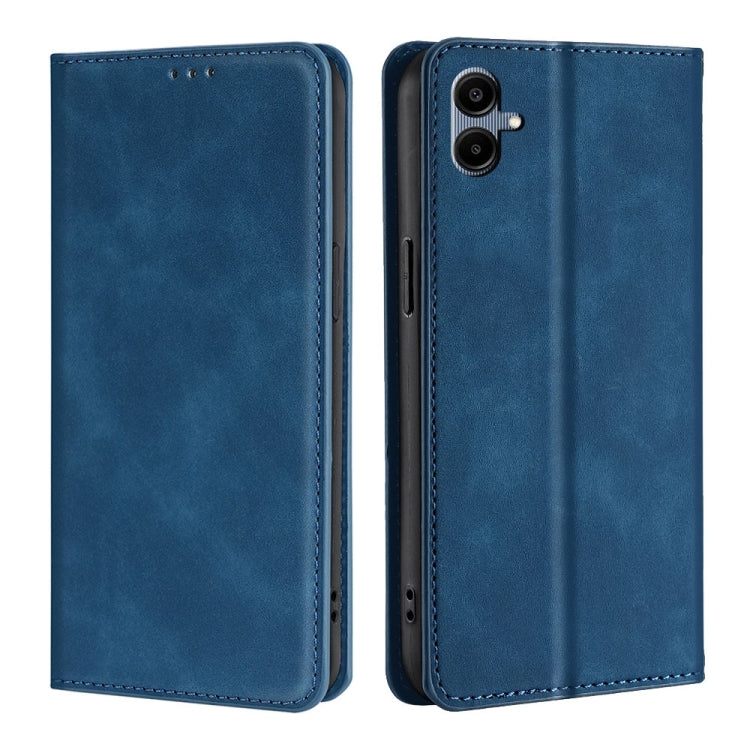 Custodia magnetica in pelle per telefono Skin Feel, For Samsung Galaxy A06, For Samsung Galaxy A05 4G