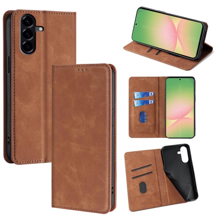 Custodia magnetica in pelle per telefono Skin Feel, For Galaxy A57 5G, For Galaxy A37 5G, For Samsung Galaxy A56 5G, For Samsung Galaxy A36 5G