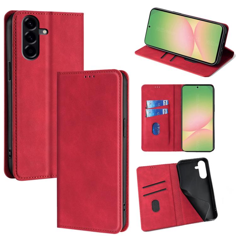 Custodia magnetica in pelle per telefono Skin Feel, For Galaxy A57 5G, For Galaxy A37 5G, For Samsung Galaxy A56 5G, For Samsung Galaxy A36 5G