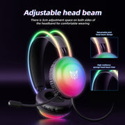 Cuffie da gioco cablate con luce RGB montata sulla testa ONIKUMA X29, lunghezza del cavo: 2,2 m, X29