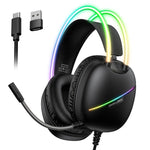 Cuffie da gioco e-sport con luce RGB montata sulla testa ONIKUMA X33, lunghezza del cavo: 2 m, X33