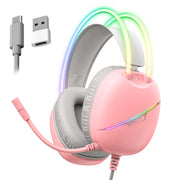 Cuffie da gioco e-sport con luce RGB montata sulla testa ONIKUMA X33, lunghezza del cavo: 2 m, X33