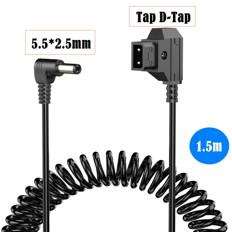 Cavo monitor adattatore D-Tap B-Type maschio a CC da 1,5 m, D-Tap B-Type Male to DC Adapter