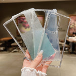 Custodia per telefono a copertura totale in TPU + PC + carta glitterata, For Samsung Galaxy S24 Ultra 5G