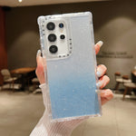 Custodia per telefono a copertura totale in TPU + PC + carta glitterata, For Samsung Galaxy S24 Ultra 5G