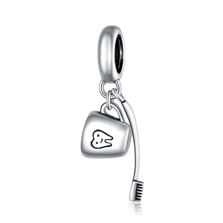 Accessori per collana braccialetto fai-da-te con ciondolo tazza spazzolino in argento sterling S925, SCC1597