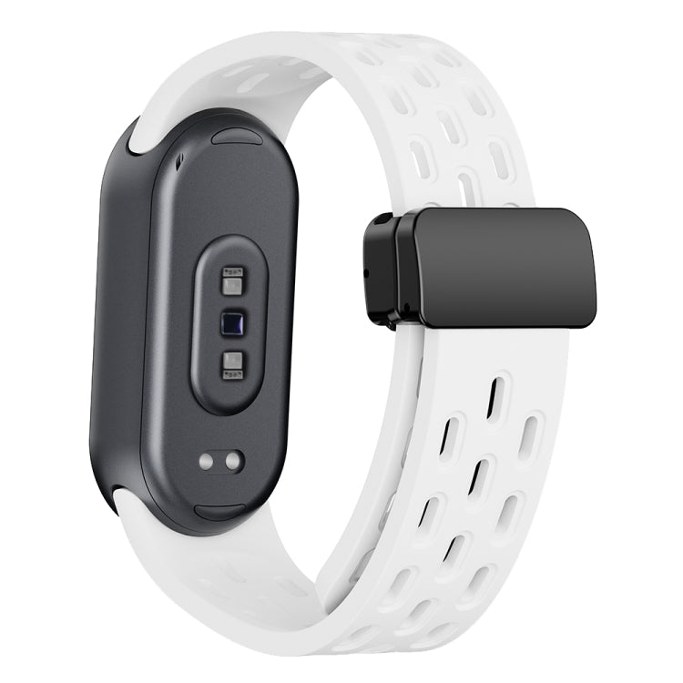 Cinturino per orologio in silicone con fibbia pieghevole magnetica, For Xiaomi Smart Band 9