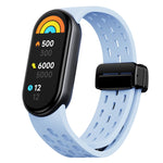 Cinturino per orologio in silicone con fibbia pieghevole magnetica, For Xiaomi Smart Band 9