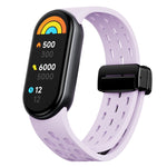 Cinturino per orologio in silicone con fibbia pieghevole magnetica, For Xiaomi Smart Band 9