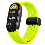 Cinturino per orologio in silicone con fibbia pieghevole magnetica, For Xiaomi Smart Band 9