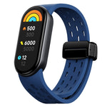 Cinturino per orologio in silicone con fibbia pieghevole magnetica, For Xiaomi Smart Band 9