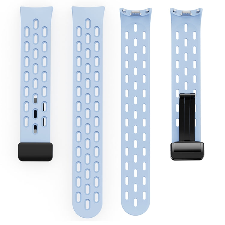 Cinturino per orologio in silicone con fibbia pieghevole magnetica, For Xiaomi Smart Band 9