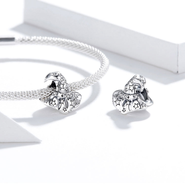 Accessori per collana braccialetto fai-da-te con perline per cappello da strega in argento sterling S925, SCC1261
