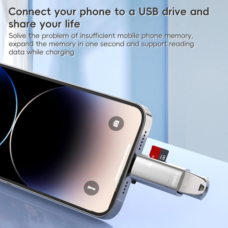 Adattatore Type-C 2 in 1 USB e lettore schede TF